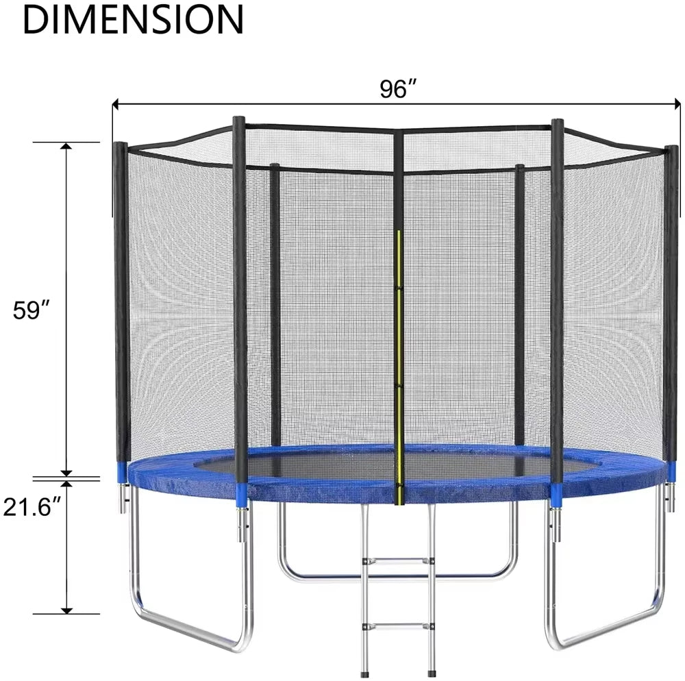 Wellshow Sport Fitness Trampoline Kids Adult Gymnastic Trampoline Sales with Safety Net